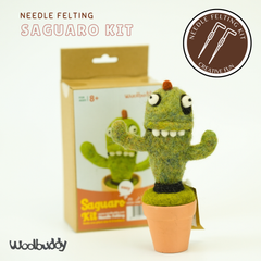 Needle Felting Saguaro Kit – DIY Wool Cactus Craft Set for Beginners (min. qty order 3 required)