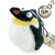 Handmade needle felted emperor penguin wool ornament by Woolbuddy – view 2