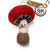 Handmade needle felted mushroom wool ornament by Woolbuddy – view 2