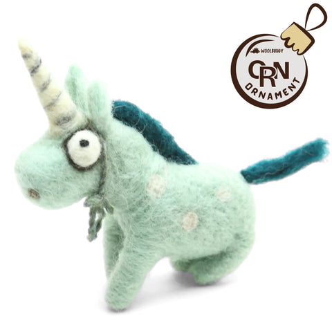 Magical Unicorn Christmas Ornament | Glitter Fantasy Horse Decor Gift (min. order qty 6 required)