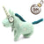 Handmade needle felted unicorn wool ornament by Woolbuddy