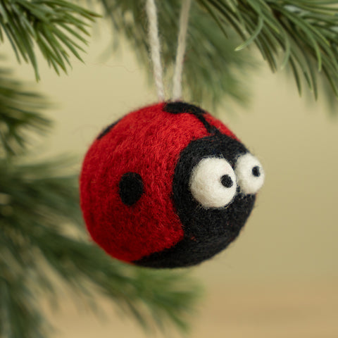 Cute Lady Bug Ornament | Garden Good Luck Insect Decor & Gift (min. order qty 6 required)