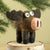 Handmade needle felted moose wool ornament by Woolbuddy