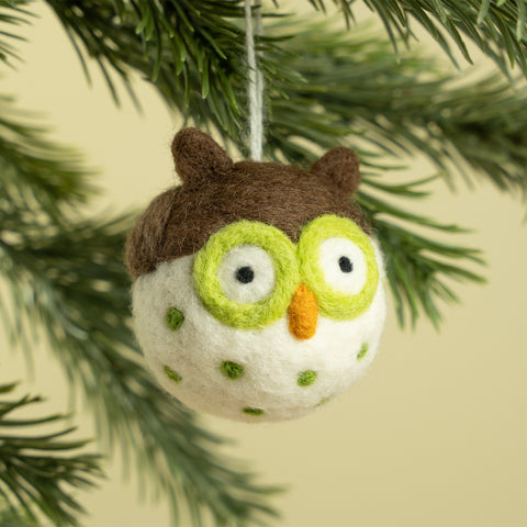 Owl Bird Ornament | Woodland Forest Nature Decor & Gift (min. order qty 6 required)