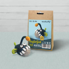 DIY Angler Fish Needle Felting Kit | Unique Deep Sea Creature Beginner Craft (min. order qty 4 required)