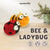 Bee & Ladybug Needle Felting Kit | Beginner DIY Garden Insect Craft (min. order qty 4 required)