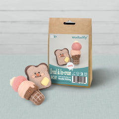 Preorder Bread and Ice Cream Needle Felting Kit – DIY Craft Gift