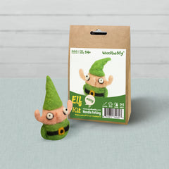 Elf Needle Felting Kit – Wool Fiber DIY Christmas Craft Project (min. order qty 4 required)