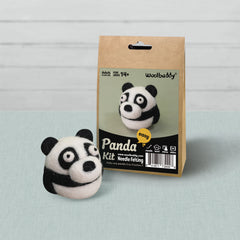 DIY Panda Bear Needle Felting Kit | Wildlife Animal Craft Gift (min. order qty 4 required)