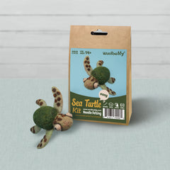 DIY Sea Turtle Needle Felting Kit | Ocean Marine Life Craft Gift (min. order qty 4 required)