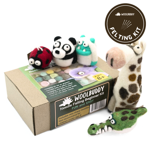 DIY Needle Felting Beginner Kit – Wool Fiber Craft for New Crafters (min. order Qty. 3 required)