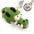 Handmade needle felted alligator wool ornament by Woolbuddy