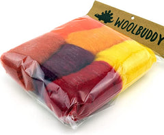 Corriedale Wool Sampler – Assorted Color Roving for Felting & Crafts(min. order qty 4)