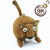 Handmade needle felted cougar wool ornament by Woolbuddy