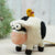 Felt Cow Ornament – Handmade Wool Farm Animal for Holiday or Everyday (min. order qty 6 required)