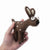 Handmade needle felted deer wool ornament by Woolbuddy – view 2