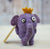 Handmade needle felted elephant wool ornament by Woolbuddy