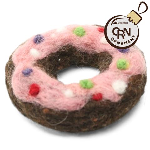 Whimsical Donut Christmas Ornament | Sweet Foodie Kitchen Decor Gift (min. order qty 6 required)