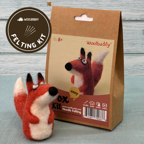 DIY Fox Needle Felting Kit | Woodland Wildlife Craft Gift (min. order qty 6 required)