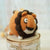 Handmade needle felted lion wool ornament by Woolbuddy – view 2