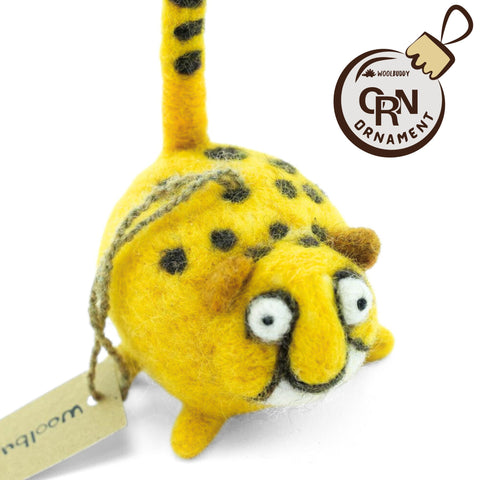 Wild Cheetah Ornament | Exotic Safari Animal Christmas Decor (min. order qty 6 required)