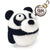 Handmade needle felted panda wool ornament by Woolbuddy – view 2