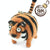Handmade needle felted tiger wool ornament by Woolbuddy