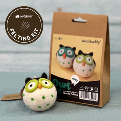 DIY Owl Bird Needle Felting Kit | Woodland Animal Craft Gift(min. order qty 6 required)