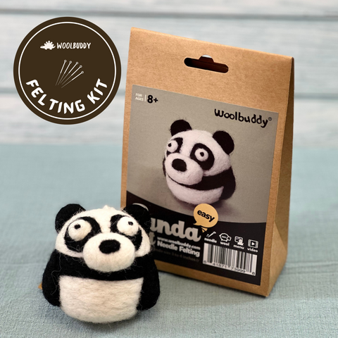 DIY Panda Bear Needle Felting Kit | Wildlife Animal Craft Gift (min. order qty 6 required)