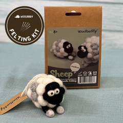 DIY Sheep Needle Felting Kit | Beginner Farm Animal Craft Project (min. order qty 6 required)