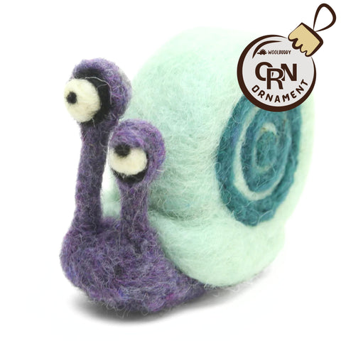 Cute Snail Christmas Ornament | Garden & Nature Animal Decor Gift (min. order qty 6 required)