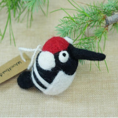 Unique Woodpecker Bird Ornament | Woodland Wildlife Nature Decor Gift  (min. order qty 6 required)