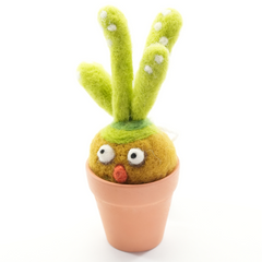 Nomi Plant – Felted Wool Decorative Plant for Home or Office (Min. order qty 3 required)