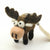Handmade needle felted moose wool ornament by Woolbuddy – view 3