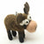 Handmade needle felted moose wool ornament by Woolbuddy – view 5