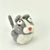 Handmade needle felted gray cat wool ornament by Woolbuddy – view 5